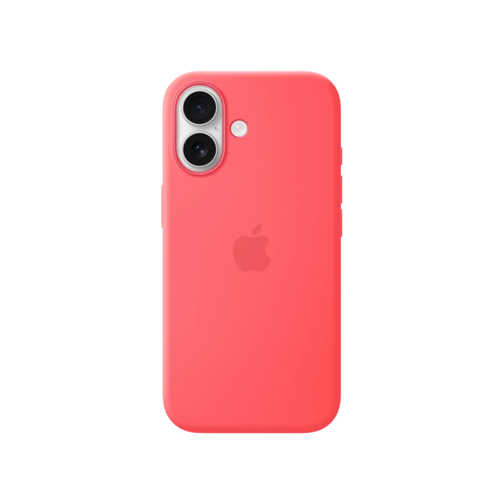 Silicone Case with MagSafe for iPhone 17, 17 Pro and 17 Pro Max iPhone 17 · Bright Guava