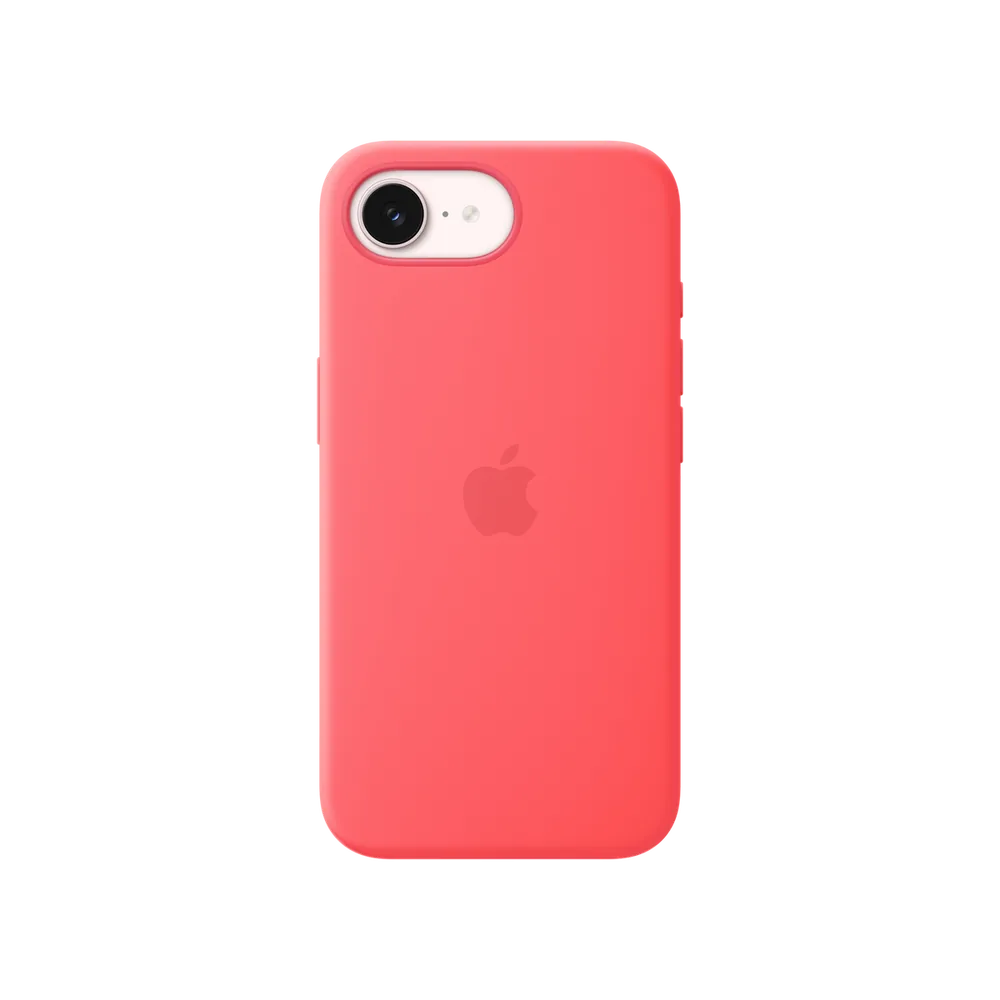 Husă din silicon cu MagSafe pentru iPhone 17e Roz guava